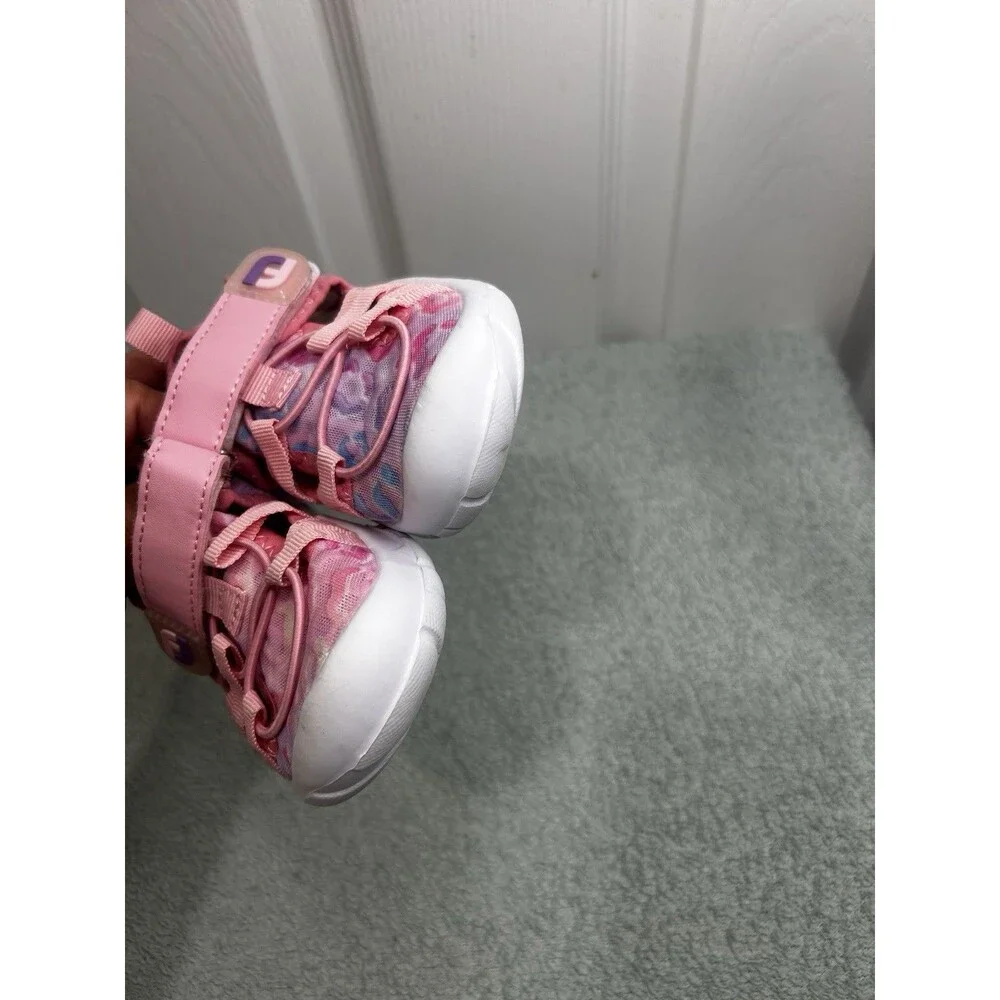 Fubu Kids Toddler Girls Pink Leopard Print Sport Sandals Size 5.5 US / EU 21